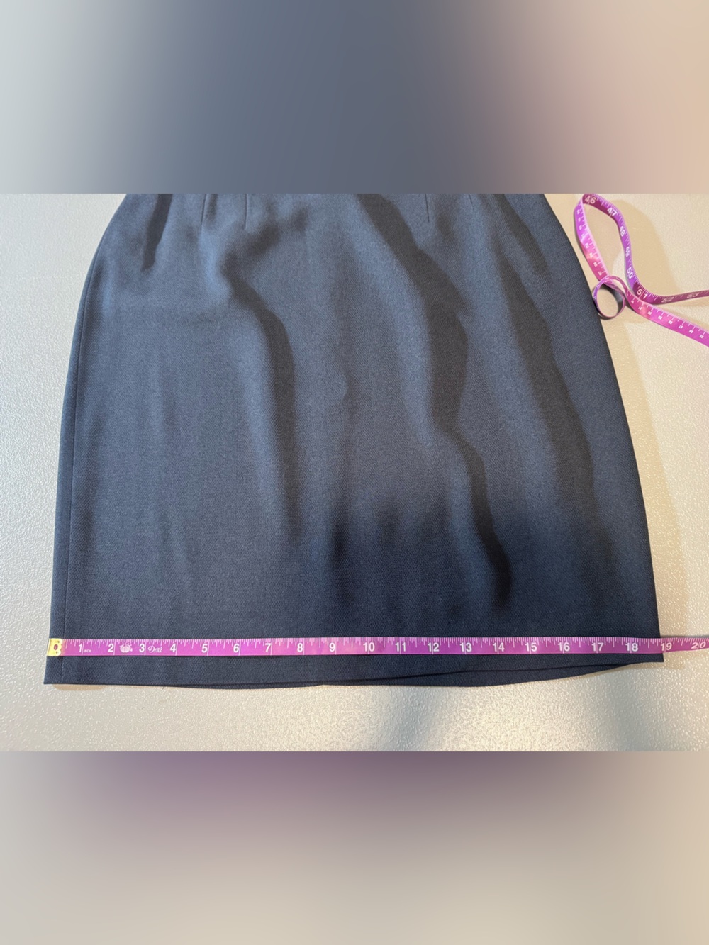 Ellen Tracy Linda Allard Dark Gray Pencil Skirt Size 10 - Picture 15 of 16